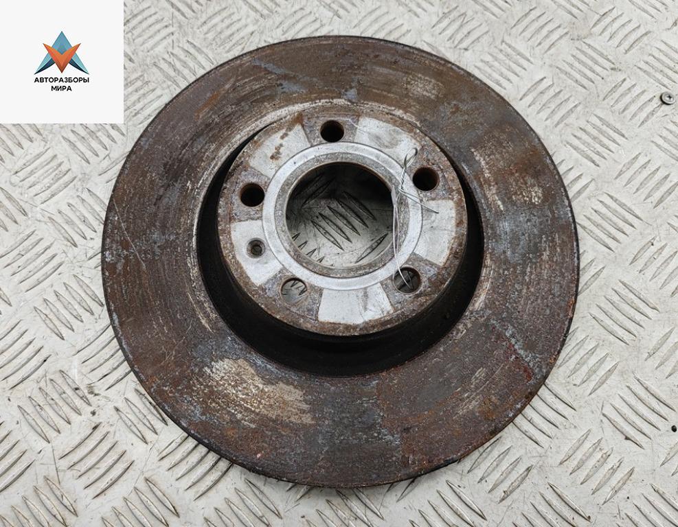 диск тормозной передний Audi A6 4F/C6 2004, 2.0 л., дизель, МКПП, чёрный, седан - фото №1