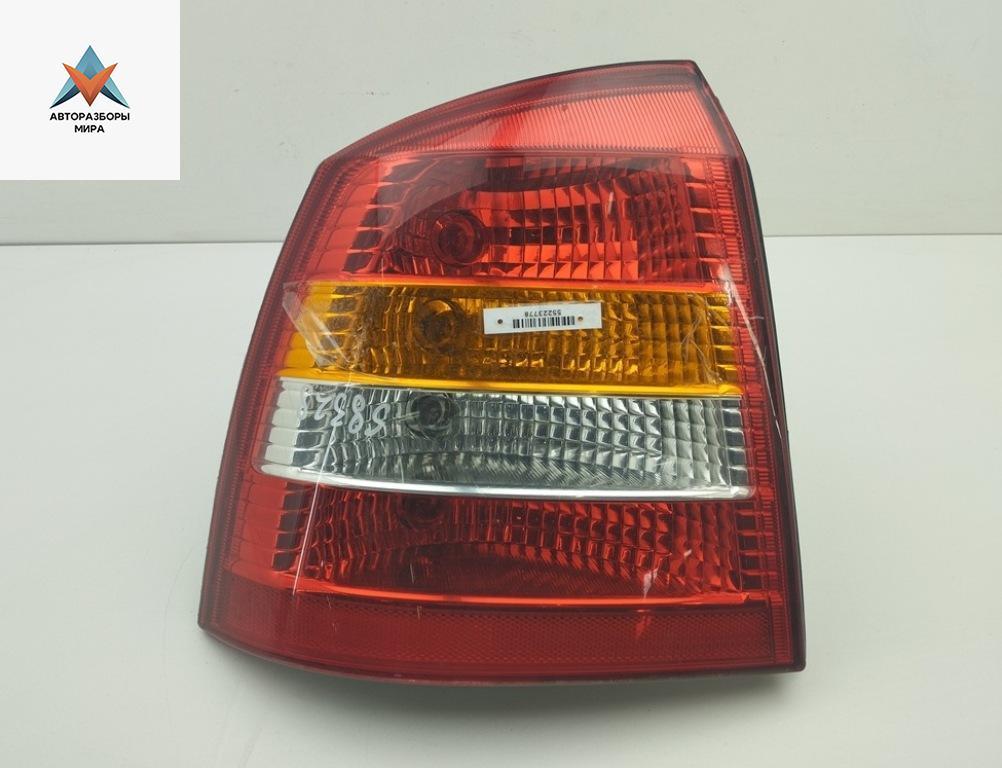 фонарь задний левый Opel Astra G 2000, 1.6 л., бензин, МКПП, серый, хетчбэк 5 дв., 90521542 - фото №1