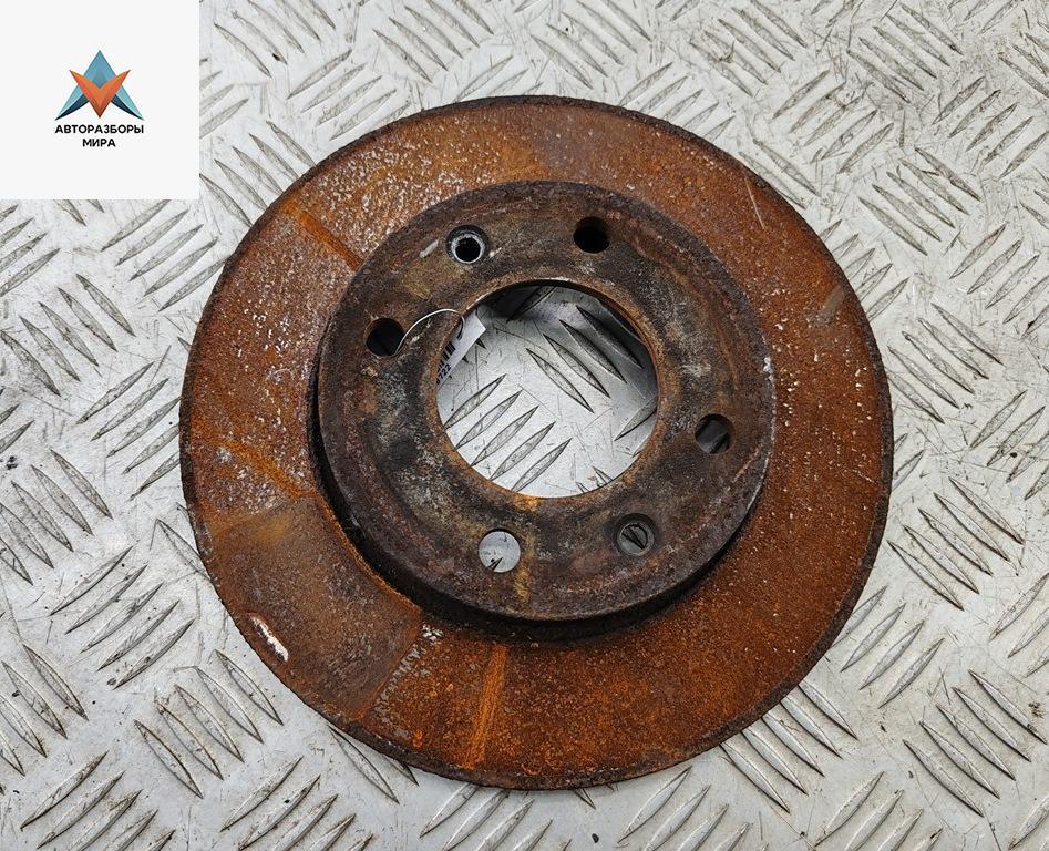 диск тормозной задний Peugeot 307 1 поколение 2002, 1.6 л., бензин, МКПП, чёрный, универсал - фото №1