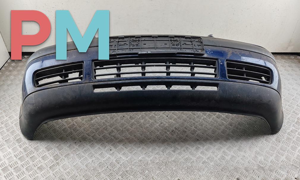 бампер передний Volkswagen Golf 4 поколение 2002, бензин, синий, хетчбэк 3 дв., 1J0807221A - фото №1