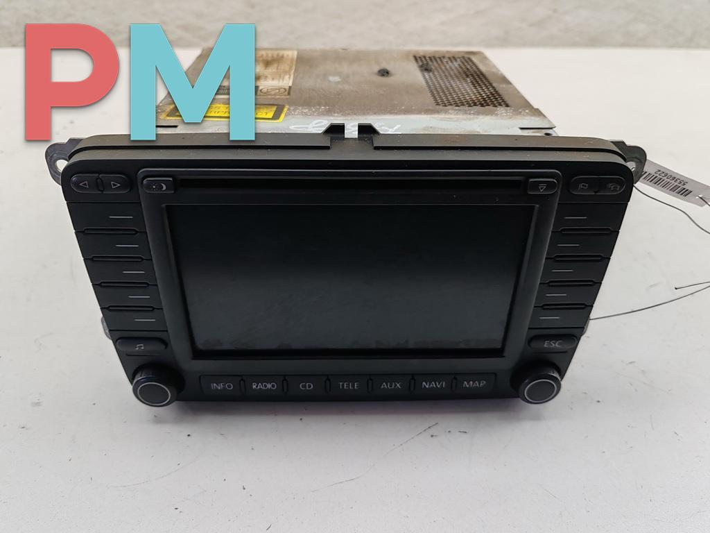 магнитола Volkswagen Touran 1 поколение 2005, 2.0 л., дизель, МКПП, чёрный, минивэн, 1T0035194CX - фото №1