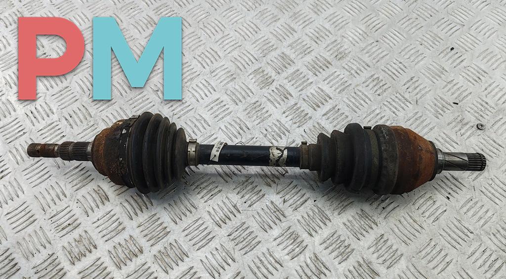 полуось передняя левая (приводной вал, ШРУС) Opel Astra G 1999, 1.8 л., бензин, АКПП, серый, универсал - фото №1