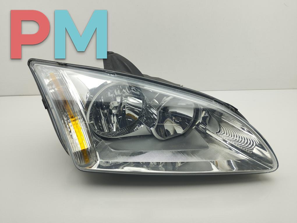 фара правая Ford Focus 2 поколение 2006, 1.6 л., i, бензин, МКПП, чёрный, универсал, 4M5113W029AD - фото №1