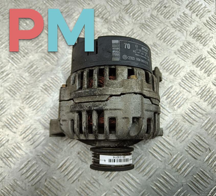 генератор Volkswagen Passat B5 1997, 1.6 л., бензин, МКПП, зелёный, универсал, 058903016, 0123310022 - фото №1