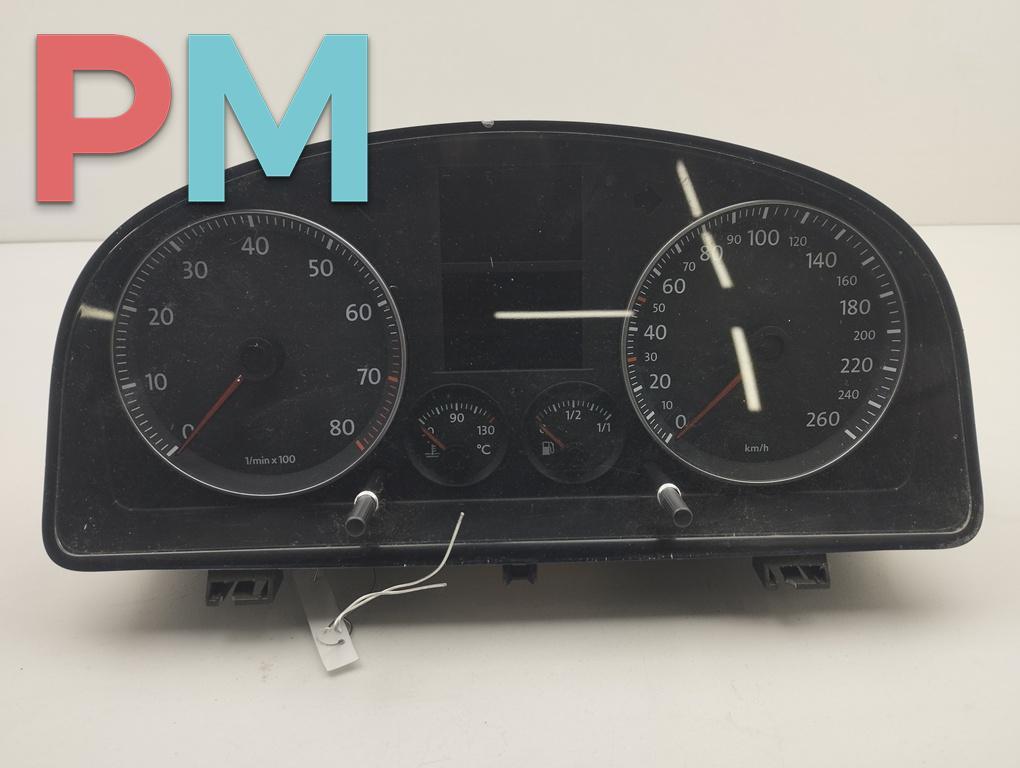 приборная панель Volkswagen Touran 1 поколение 2003, 1.6 л., бензин, МКПП, серый, минивэн, 1T0920850BX - фото №1
