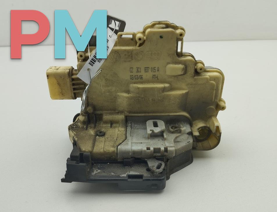 замок двери передней левой Volkswagen Passat B6 2006, 2.0 л., бензин, МКПП, серый, седан, 3C1B37015A - фото №1