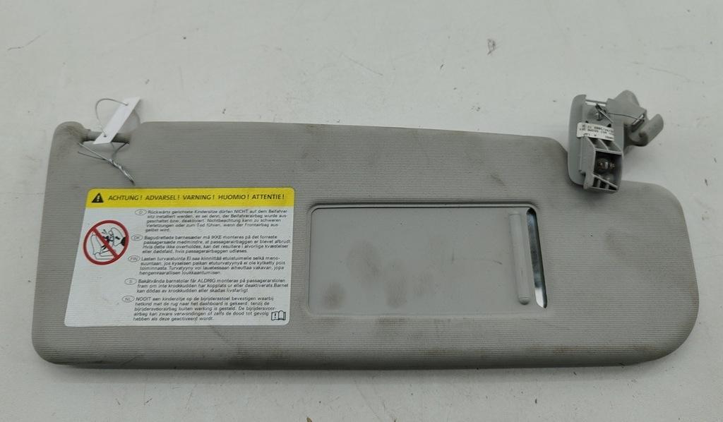 козырек солнцезащитный Volkswagen Passat B6 2008, 2.0 л., дизель, МКПП, серый, универсал, 3C857552AB - фото №1