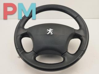 руль Peugeot 607 1 поколение [рестайлинг] 2005, 2.7 л., дизель, АКПП, чёрный, седан, 9648686177