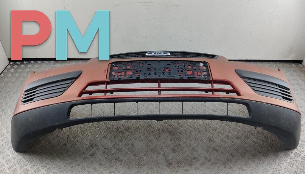 бампер передний Ford Focus 2 поколение 2006, i, бензин, красный, универсал, 4M5117757A - фото №1