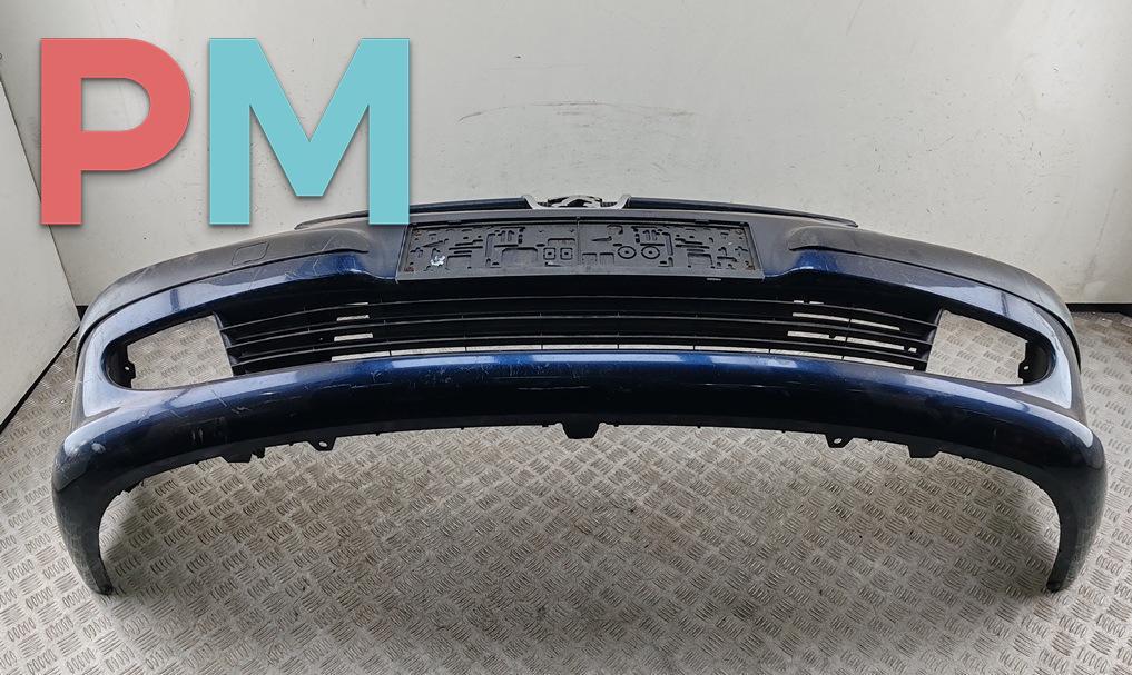 бампер передний Peugeot 607 1 поколение 2002, бензин, синий, седан, 9638052077 - фото №1