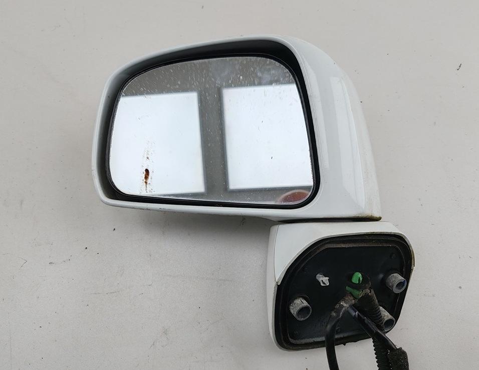 зеркало левое Nissan Tiida 2010, 1.6 л., бензин, МКПП, белый, хетчбэк 5 дв.