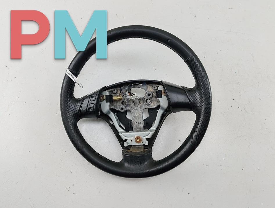 руль Mazda 3 BK 2003, 1.6 л., бензин, МКПП, серый, хетчбэк 5 дв. - фото №1
