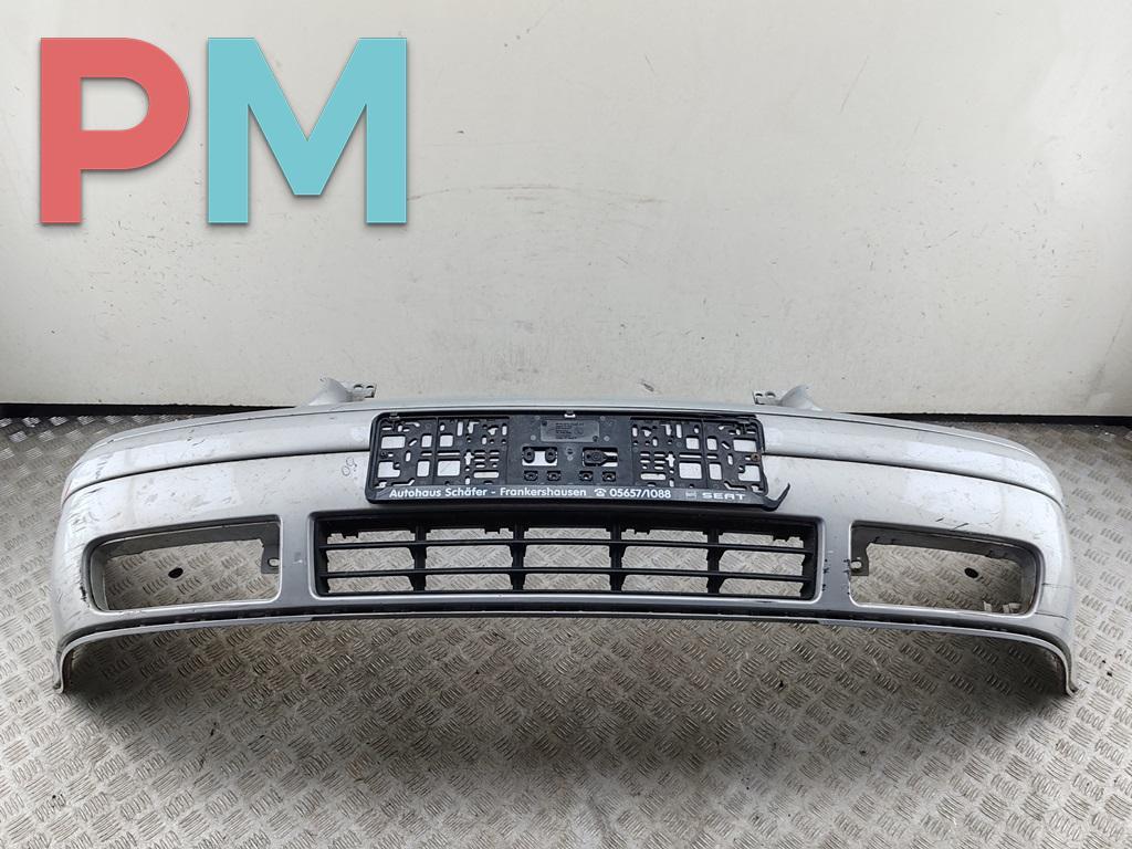 бампер передний Volkswagen Golf 4 поколение 1999, бензин, серый, хетчбэк 3 дв., 1J0807221 - фото №1