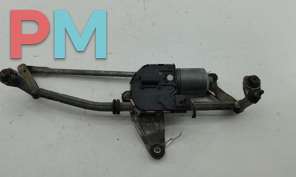 Механизм стеклоочистителя переднего (трапеция дворников) Volkswagen Passat B6 2006, 2.0 л., дизель, МКПП, чёрный, универсал, 3C1955023 - фото №1