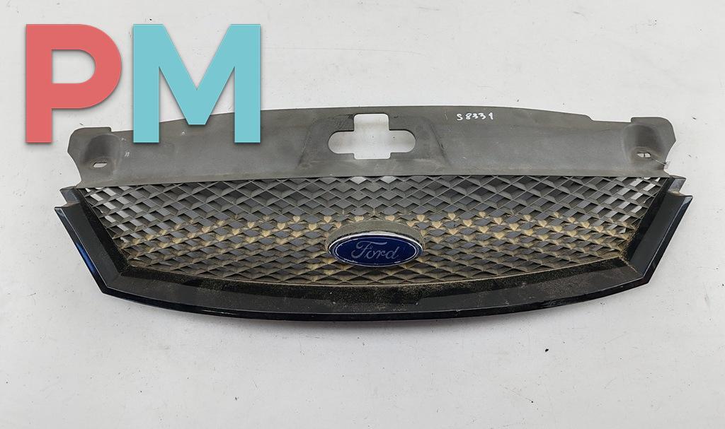решетка радиатора Ford Mondeo 3 поколение 2000, чёрный, хетчбэк 5 дв., 1S7X8A100AH - фото №1