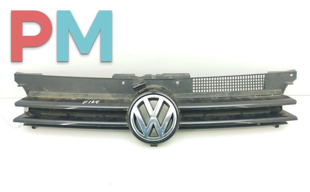 решетка радиатора Volkswagen Golf 4 поколение 2001, чёрный, универсал, 1J0853651H - фото №1