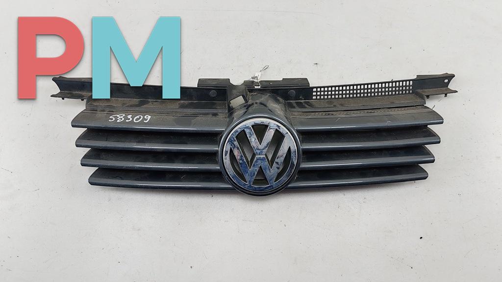 решетка радиатора Volkswagen Bora 1 поколение 2001, серый, универсал, 1J5853653E, 1J5853655C - фото №1