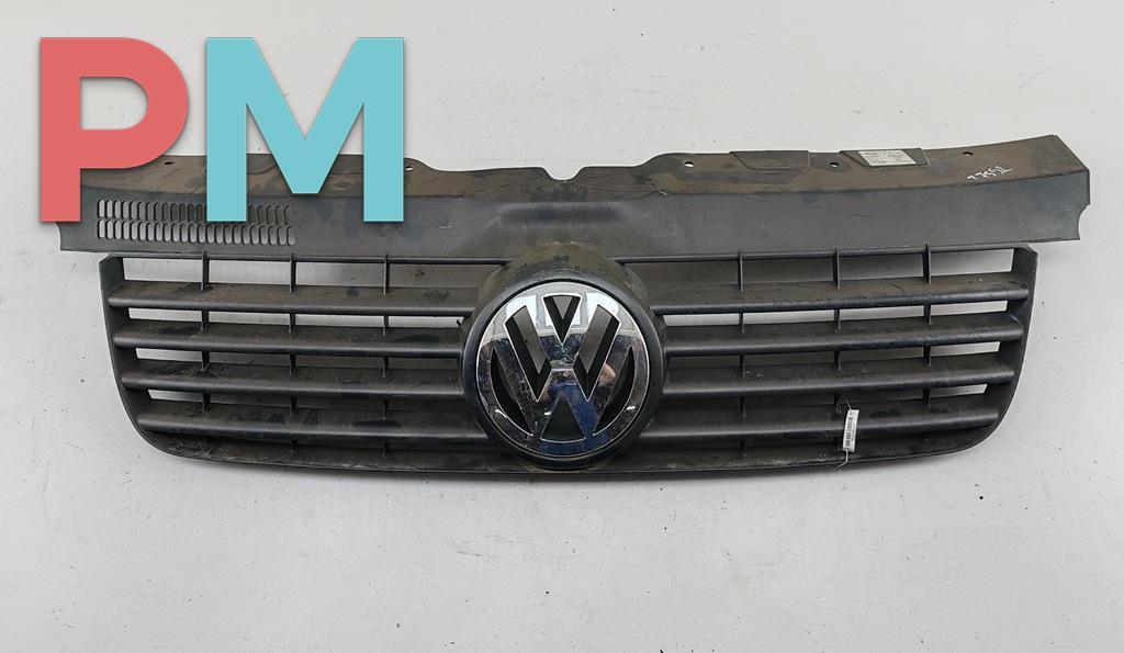 решетка радиатора Volkswagen Transporter T5 2007, серый, микроавтобус, 7H0807101 - фото №1