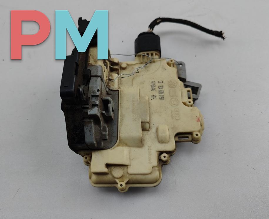 замок двери задней левой Volkswagen Passat B6 2006, 2.0 л., дизель, МКПП, чёрный, универсал, 3C4839015A - фото №1