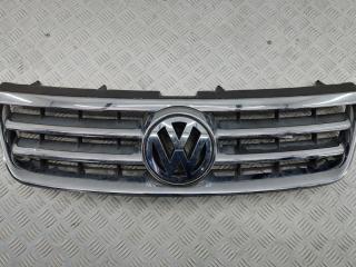 решетка радиатора Volkswagen Touareg 1 поколение 2005, чёрный, внедорожник 5 дв.
