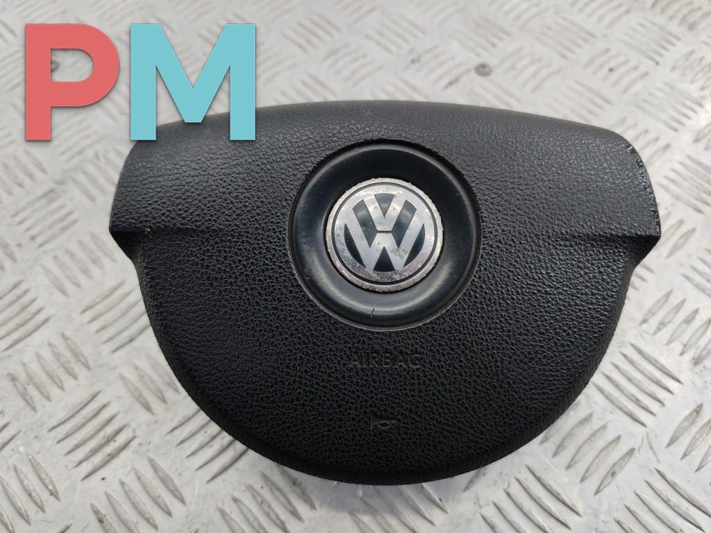 подушка безопасности водителя Volkswagen Transporter T5 2008, 1.9 л., дизель, МКПП, жёлтый, микроавтобус, 7H0880201S - фото №1
