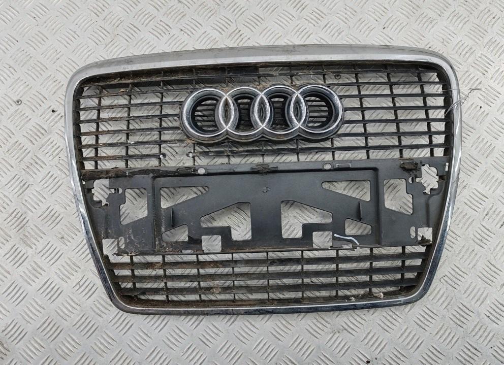 решетка радиатора Audi A6 C6 2004, чёрный, седан, 4F0853651