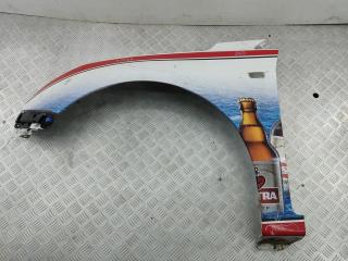 крыло переднее левое Chevrolet Cruze 1 поколение [рестайлинг] 2012, 1.6 л., бензин, МКПП, белый, универсал