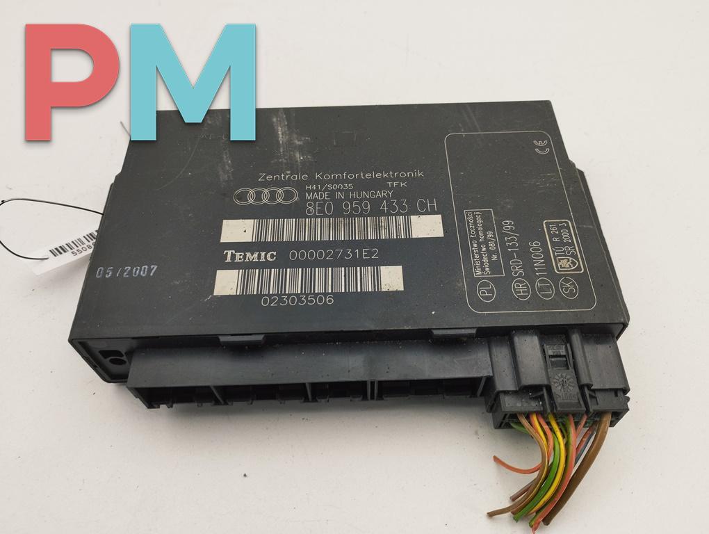блок комфорта Audi A4 B7 2007, 2.0 л., дизель, МКПП, чёрный, универсал, 8E0959433CH - фото №1