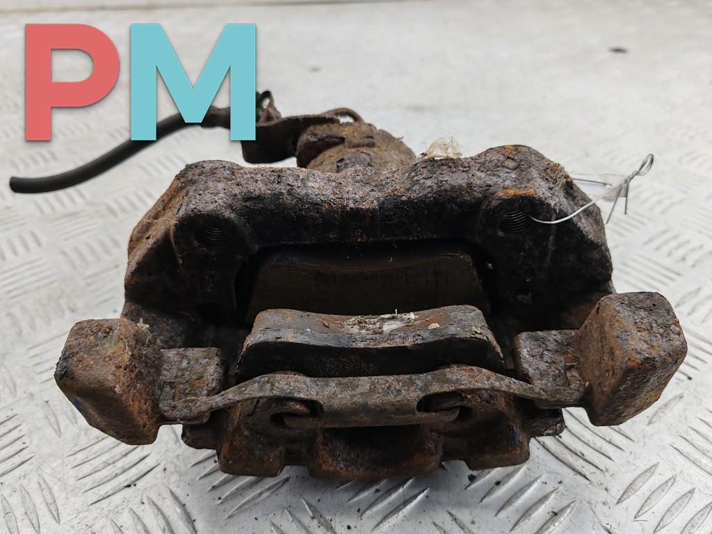 суппорт передний левый Volkswagen Transporter T4 1997, 2.5 л., дизель, МКПП, зелёный, микроавтобус - фото №1