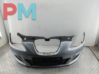 бампер передний SEAT Leon 2 поколение [рестайлинг] 2010, дизель, серый, хетчбэк 5 дв., 1P0807221M