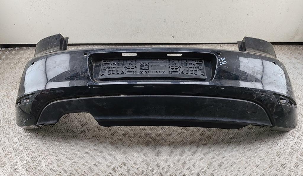 бампер задний Volkswagen Golf-6 2009, чёрный, хетчбэк 3 дв., 5K6807421