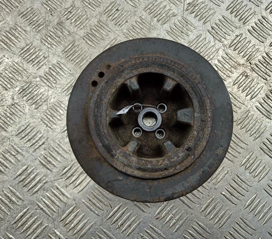 шкив коленвала Volkswagen Transporter T4 1992, 2.4 л., дизель, МКПП, белый, микроавтобус, 074105251K - фото №1