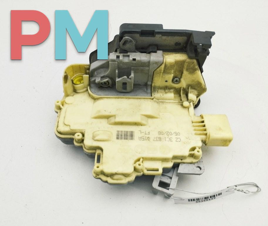 замок двери передней левой Volkswagen Passat B6 2008, 2.0 л., дизель, МКПП, серый, универсал, 3C1837015A - фото №1