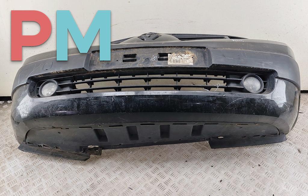 бампер передний Renault Megane 2 поколение 2004, бензин, чёрный, универсал, 8200142000 - фото №1