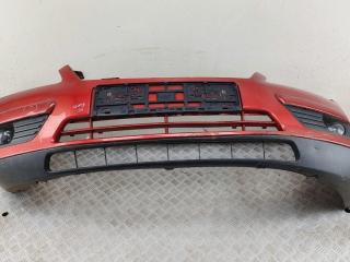 бампер передний Ford Focus 2 поколение [рестайлинг] 2007, дизель, красный, универсал, 4M5117757A