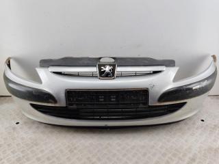 бампер передний Peugeot 307 1 поколение 2003, бензин, серый, универсал, 9643067477