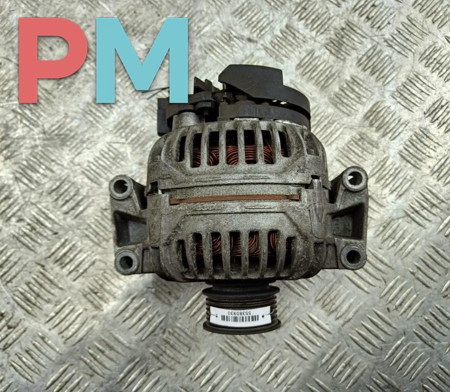 генератор Audi A4 B6 2002, 2.0 л., бензин, МКПП, чёрный, седан, 06B903016P - фото №1