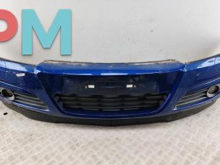 бампер передний Opel Astra H 2004, бензин, синий, хетчбэк 5 дв., 24460258