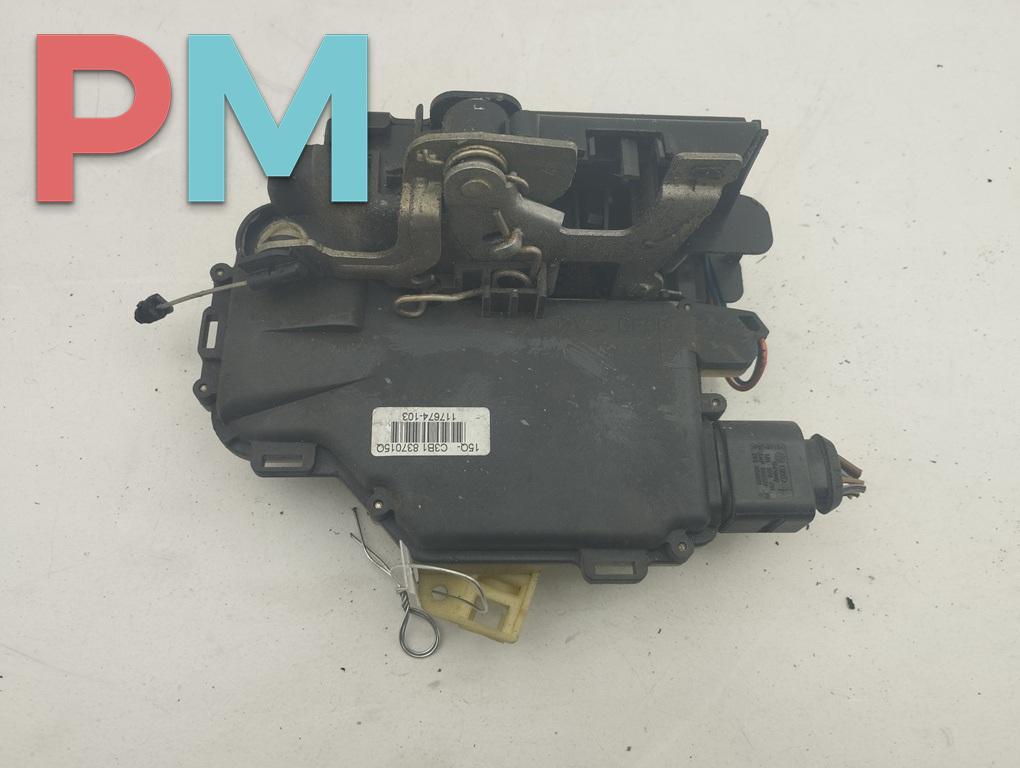 замок двери передней левой Skoda Octavia mk1 (A4 1U) 2004, 2.0 л., бензин, МКПП, серый, универсал, 3B1837015Q - фото №1