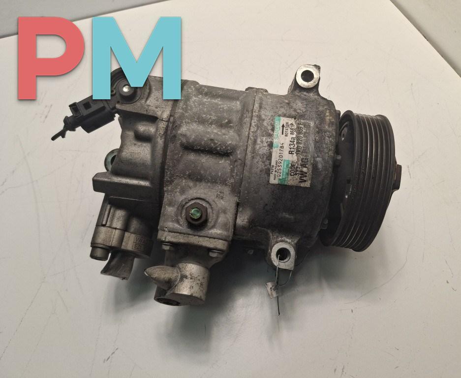 компрессор кондиционера Volkswagen Passat B6 2007, 2.0 л., дизель, 1K0820859F - фото №1