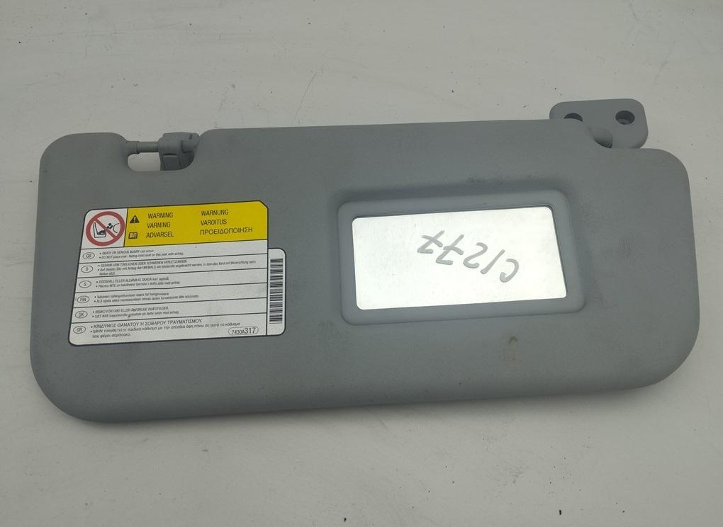 козырек солнцезащитный Mitsubishi Colt 6 поколение (Z20/Z30) 2006, 1.3 л., бензин, АКПП, серый, хетчбэк 5 дв., 7430A317 - фото №1