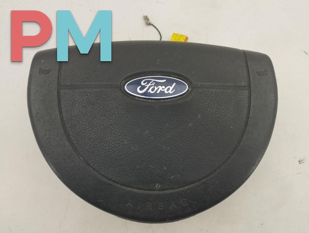 подушка безопасности водителя Ford Fusion 1 поколение 2004, 1.4 л., бензин, МКПП, синий, хетчбэк 5 дв., 2S6AA042B85ALZHHD - фото №1