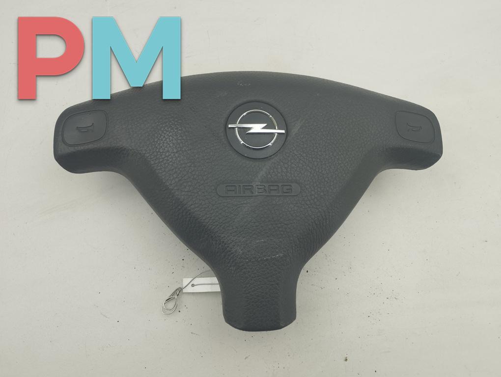подушка безопасности водителя Opel Astra G 2003, 1.6 л., бензин, МКПП, белый, хетчбэк 5 дв., 90437570 - фото №1