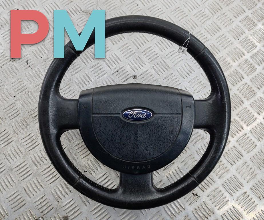 руль Ford Fiesta 5 поколение 2004, 1.3 л., бензин, МКПП, серый, хетчбэк 5 дв. - фото №1