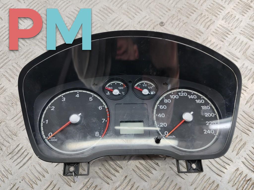 приборная панель Ford Focus 2 поколение 2005, 1.6 л., i, бензин, МКПП, синий, хетчбэк 3 дв., 3M5F10A855A - фото №1