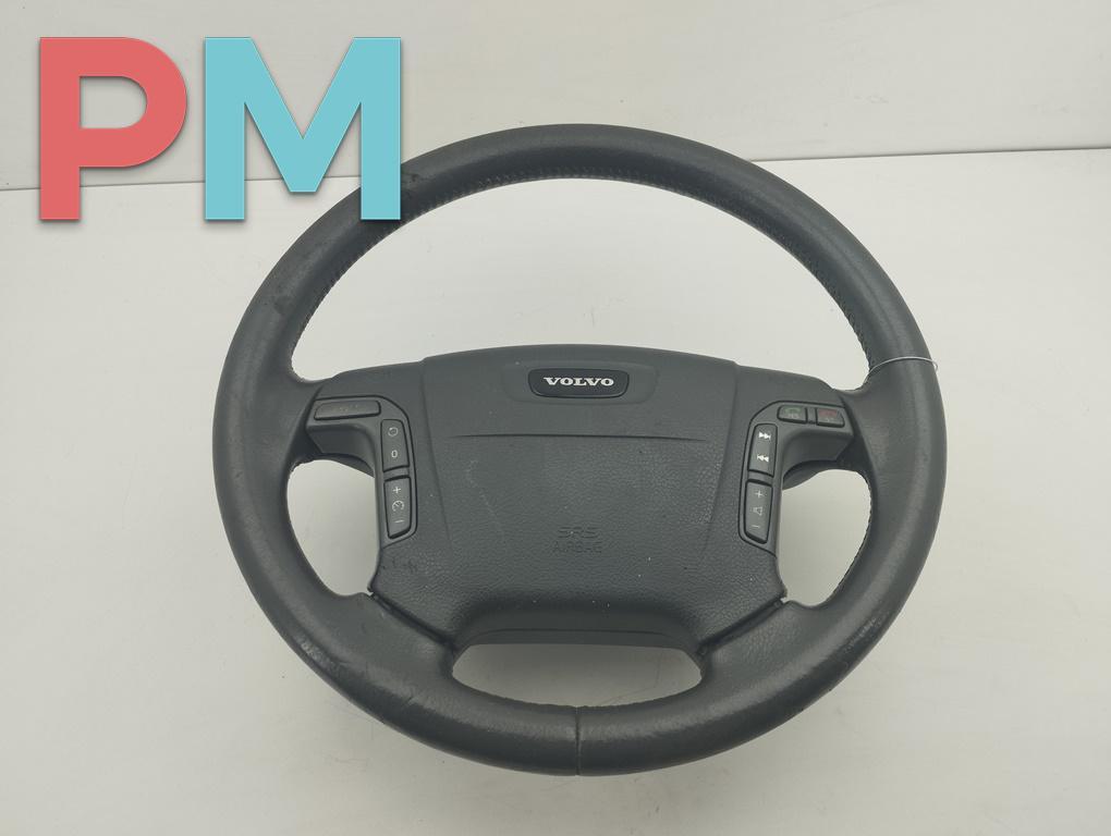 руль Volvo V70 2 поколение 2001, 2.3 л., бензин, АКПП, чёрный, универсал - фото №1