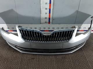бампер передний Skoda Superb 2 поколение [рестайлинг] 2014, 1.6 л., дизель, МКПП, универсал