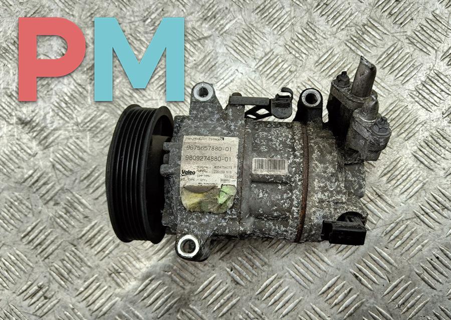 компрессор кондиционера Peugeot 308 T9 2014, 1.6 л., дизель, 9809274880, 9675657880 - фото №1