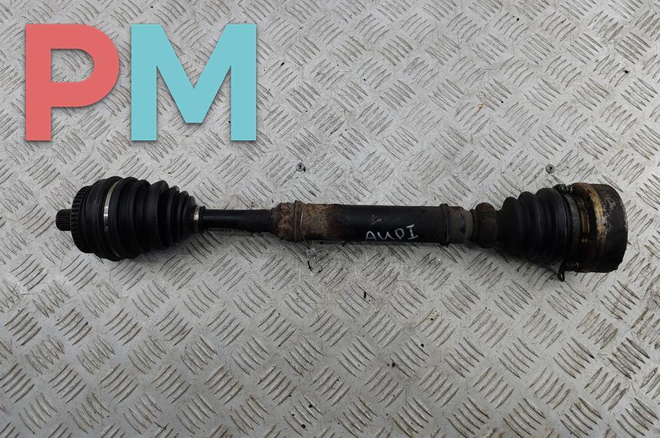 полуось передняя правая (приводной вал, ШРУС) Audi A4 B5 1997, 1.6 л., бензин, МКПП, зелёный, седан, 8D0407272AP - фото №1