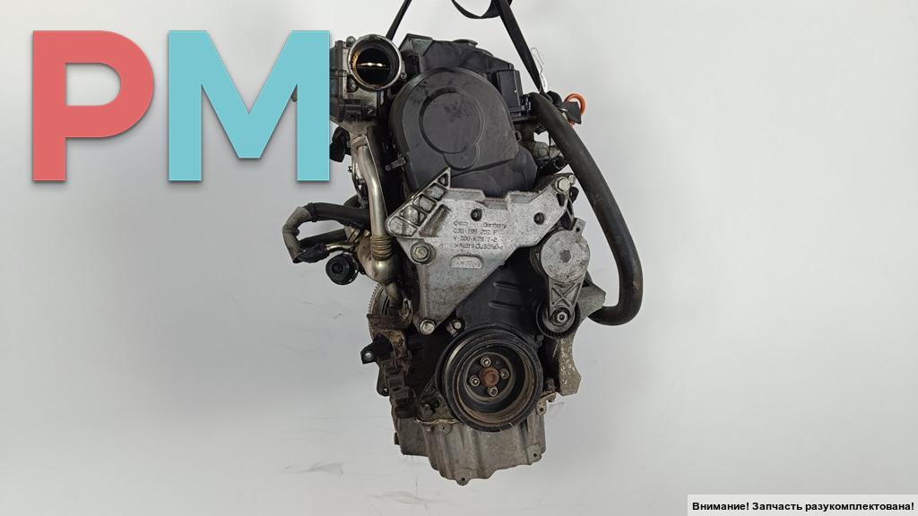 двигатель Skoda Octavia mk2 (A5 1Z) 2006, 2.0 л., дизель, АКПП, BMM - фото №1